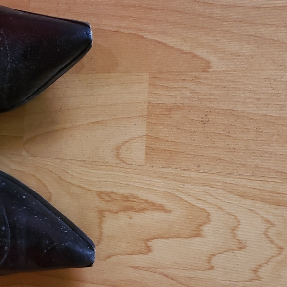 Plein sud black leather laser cut sock boot 37 7 7.5 - Picture 5 of 10